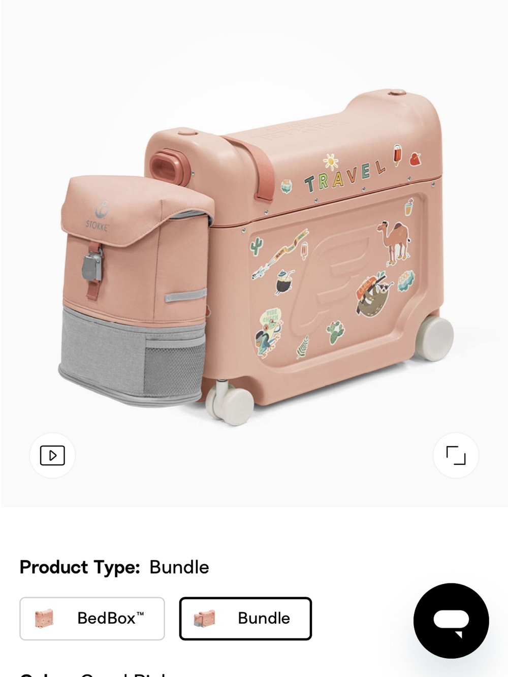 STOKKE ride along suitcase bundle